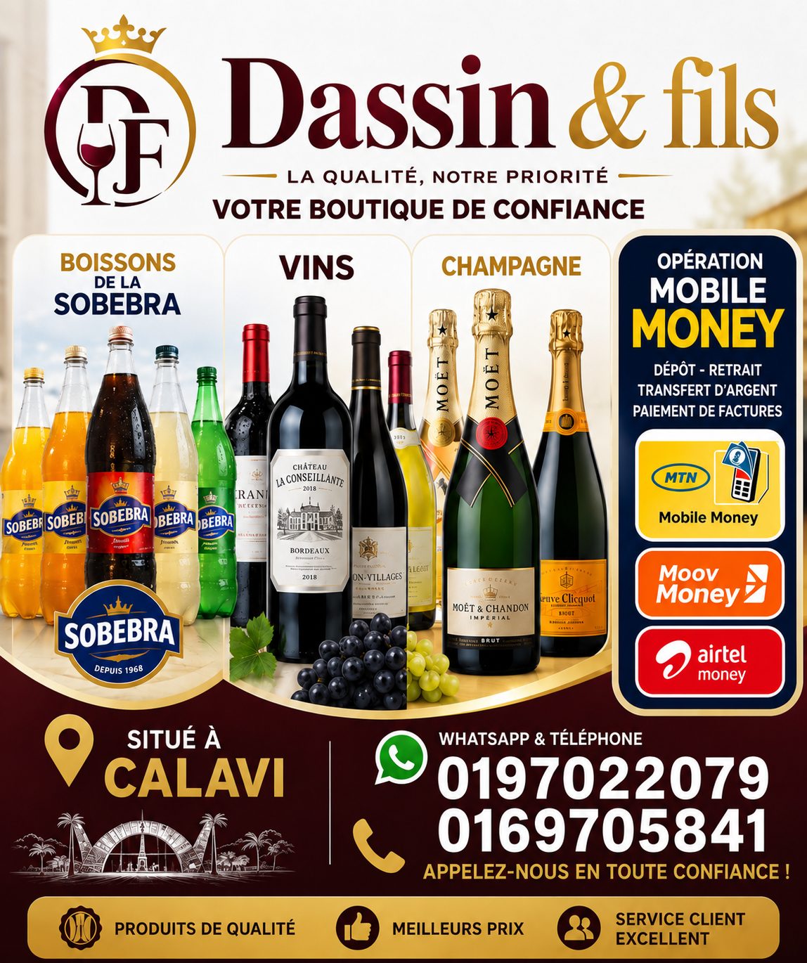 Logos, affiches , carte d'invitation, carte de décès