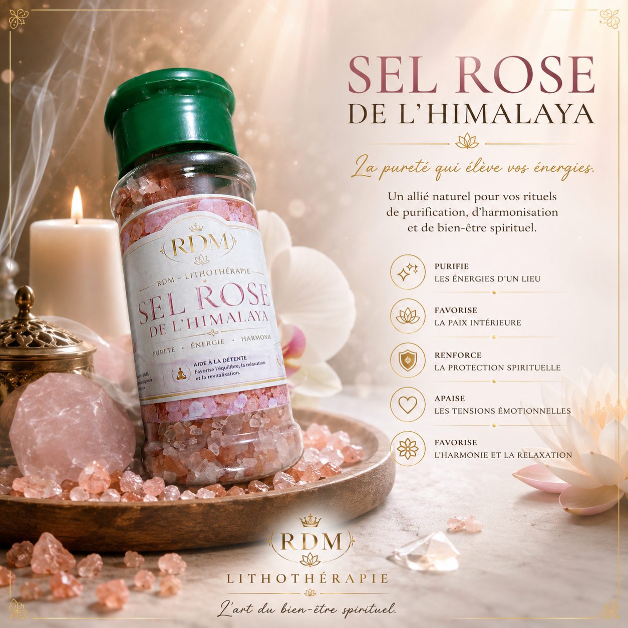 Sel Rose de l'himalaya